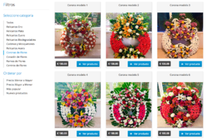 Coronas de flores Cementerio Mancomunado